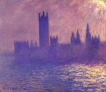 Клод Моне Вестминстерский дворец, эффект солнечного света 1901г
